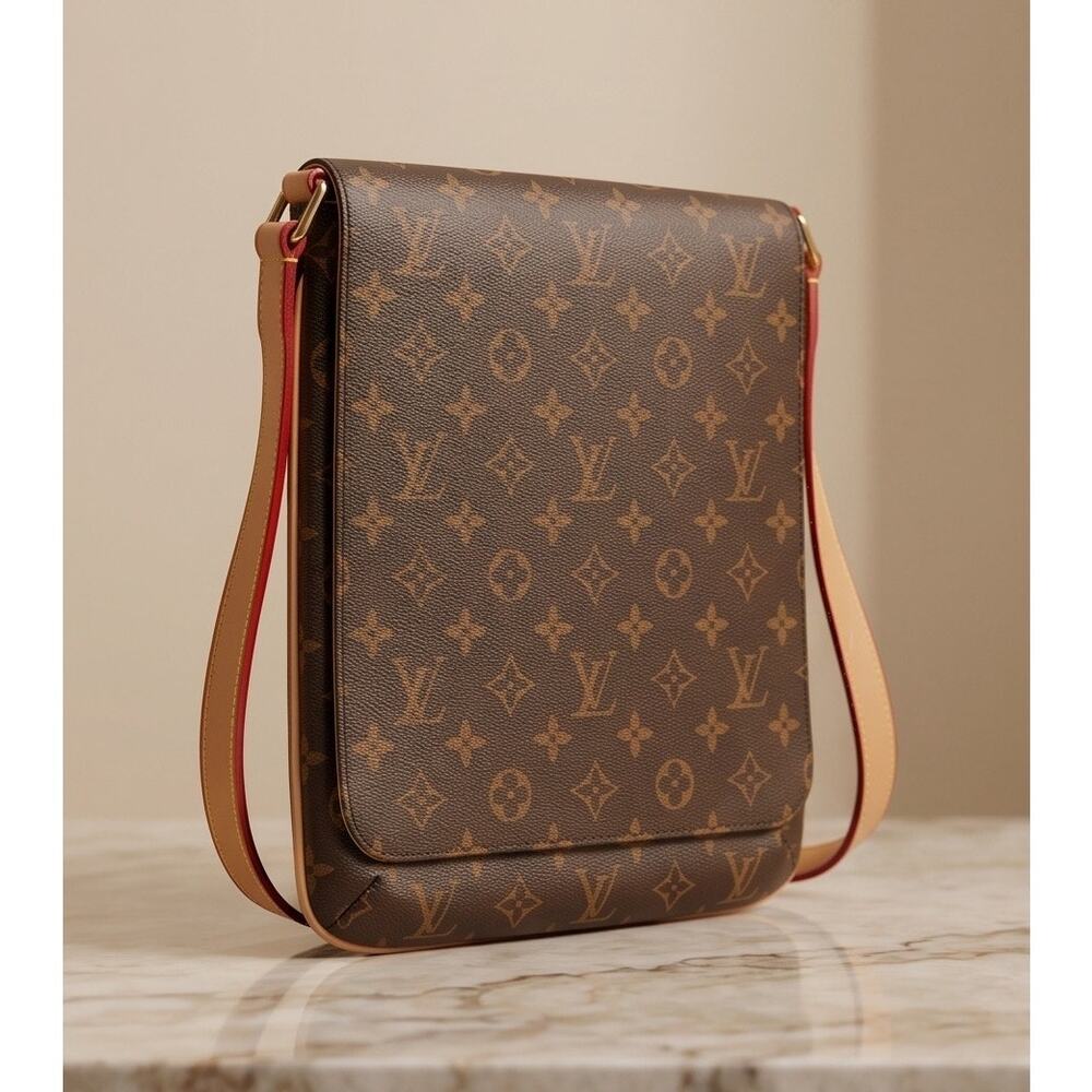 Beautiful Fashion Shoulder Crossbody Bag With LV Logo Mint Condition 11x10
